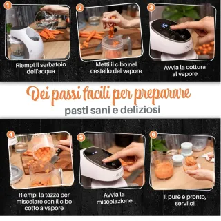 Cuocipappa Mixer 7-in-1 per Bébé