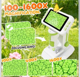 NUEVO Microscopio Digital 1600X Pantalla 4.0