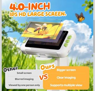 NUEVO Microscopio Digital 1600X Pantalla 4.0