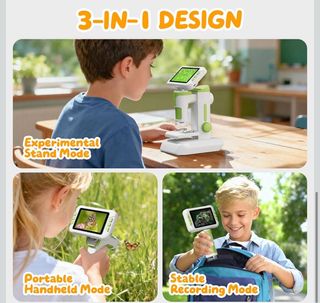 NUEVO Microscopio Digital 1600X Pantalla 4.0