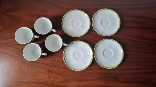 4 Chávenas+ 4 Pratos Vista Alegre Colecção ALGARVE