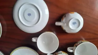 4 Chávenas+ 4 Pratos Vista Alegre Colecção ALGARVE