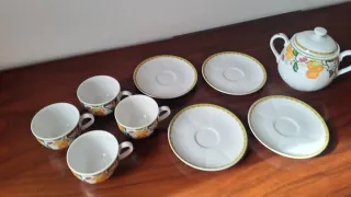 4 Chávenas+ 4 Pratos Vista Alegre Colecção ALGARVE