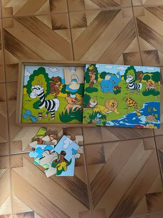 4 Puzzles Infantiles Madera