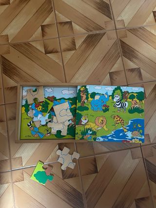 4 Puzzles Infantiles Madera