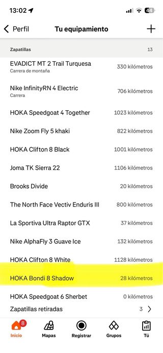 Hoka Bondi 8 Talla 44 2/3 Azul/Verde (28k)