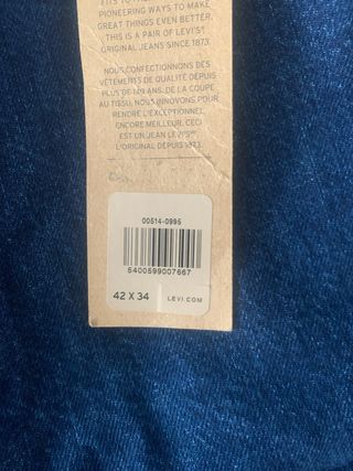 Pantalón Levi's 514 Talla 42 Nuevo