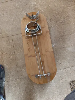 Soporte Jamonero Madera y Metal