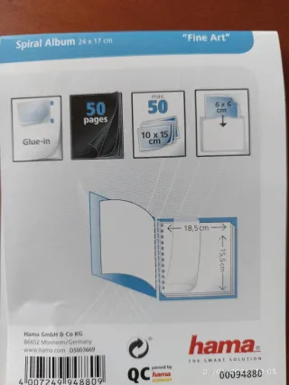 Álbum de fotos Hama espiral verde