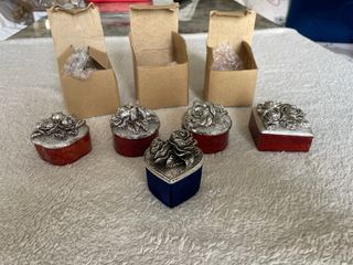 Conjunto 5 Cajas Decorativas Rosas