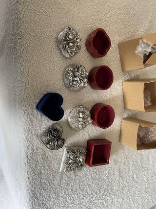 Conjunto 5 Cajas Decorativas Rosas