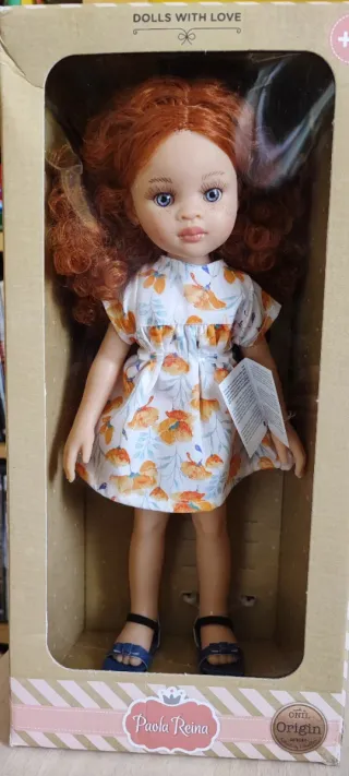 Muñeca Paola Reina Pelirroja 32cm