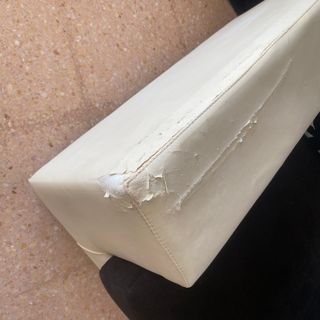 Sofá 2 plazas polipiel y tela