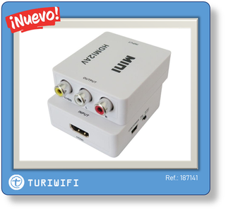 Adaptador HDMI a RCA Mini 1080 | TURIWIFI