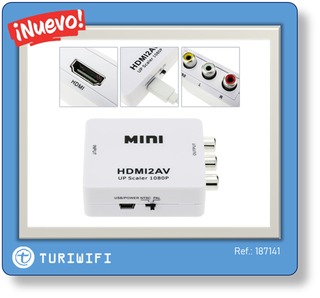Adaptador HDMI a RCA Mini 1080 | TURIWIFI
