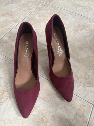 Tacones Marypaz Rojo Talla 36