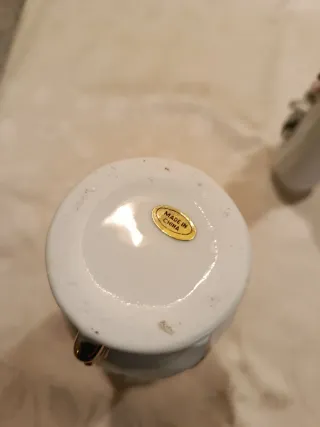 Coppia Vasi Vintage Decorati Fiori