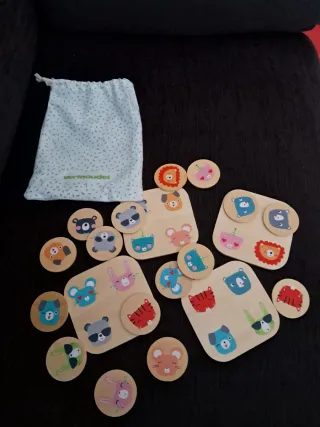 Bingo infantil de madera