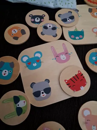 Bingo infantil de madera