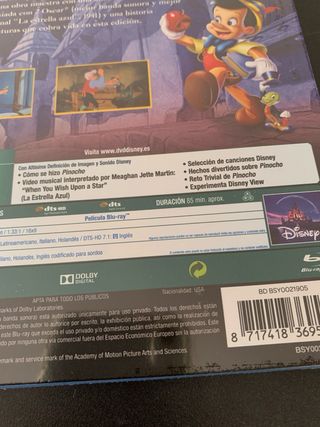 Blu-ray Disney Clásicos: Pinocho