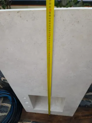 Encimera de mármol con fregadero