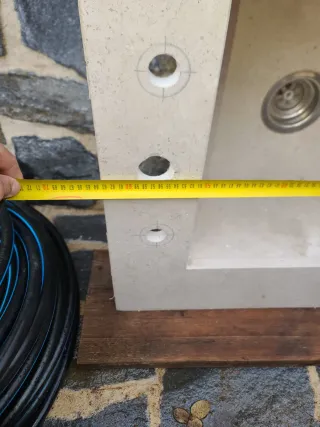 Encimera de mármol con fregadero