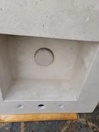 Encimera de mármol con fregadero