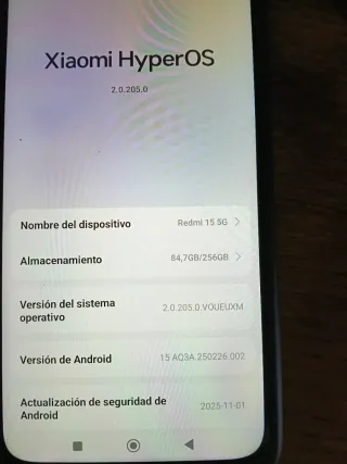 Xiaomi Redmi 15 5G Negro