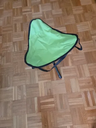 Sillas plegables (2) azul y verde