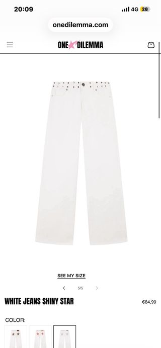 One Dilemma Blancos Estrellas Plateadas, nuevos