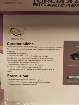 Torcia LED Ricaricabile