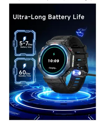 Reloj Inteligente GPS Hombre Negro