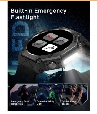 Reloj Inteligente GPS Hombre Negro