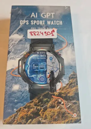 Reloj Inteligente GPS Hombre Negro