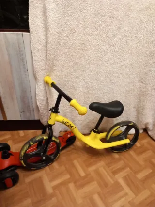 Bicicleta Womy Amarilla y Negra Infantil