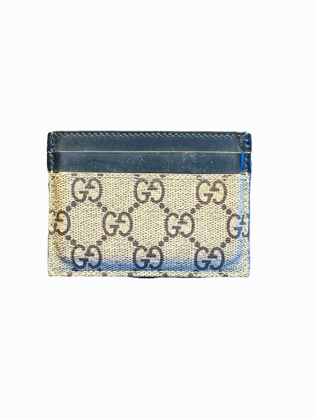 Porta carte Gucci Kingsnake GG Supreme Beige/Rosso