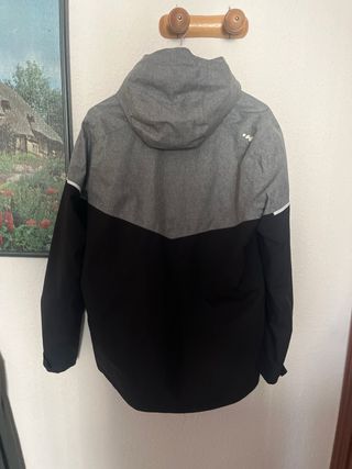 Chaqueta de esquí Wedze gris y negra
