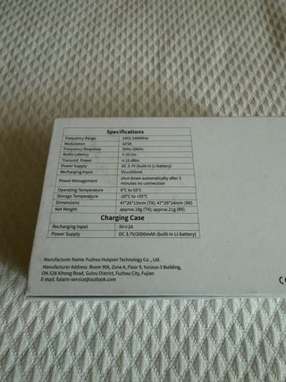 Sistema Micrófonos Inalámbricos Fulaim X5