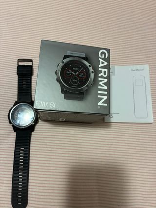Garmin Fenix 5X Smartwatch Negro/Plata