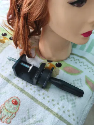 Cabeza Maniquí Peluquería + Lote Rulos