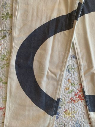 Pantalon baggy Zara x Champion blanco (T. 36EU)