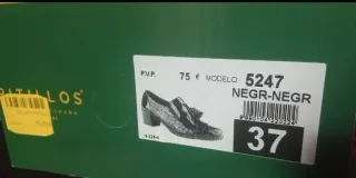 Zapatos Pitillos Negros Talla 37