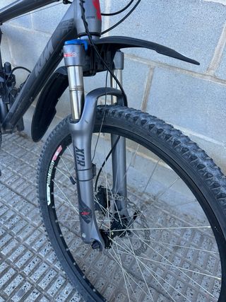 Bicicleta KTM S Blanca y Naranja