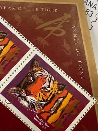 Sobres Vaticano 1981 83 y  sellos Año del Tigre