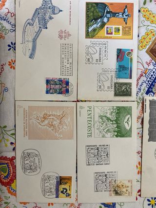 Sobres Vaticano 1981 83 y  sellos Año del Tigre