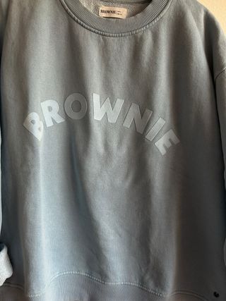 Sudadera sin capucha azul Brownie