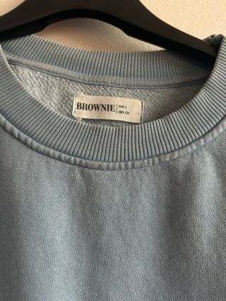Sudadera sin capucha azul Brownie
