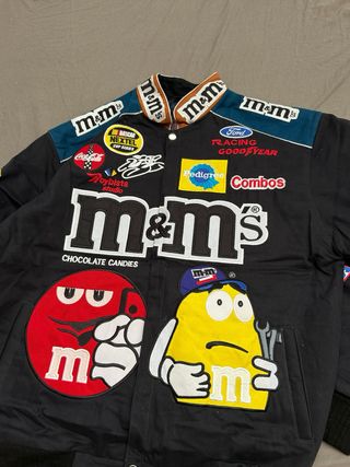 Chaqueta M&M's Racing Nascar Azul Marino Bordado