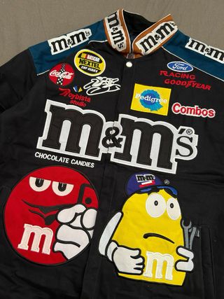 Chaqueta M&M's Racing Nascar Azul Marino Bordado