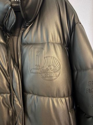 Chaqueta acolchada Zara efecto piel